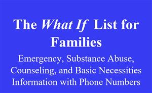 The What If List for Families 